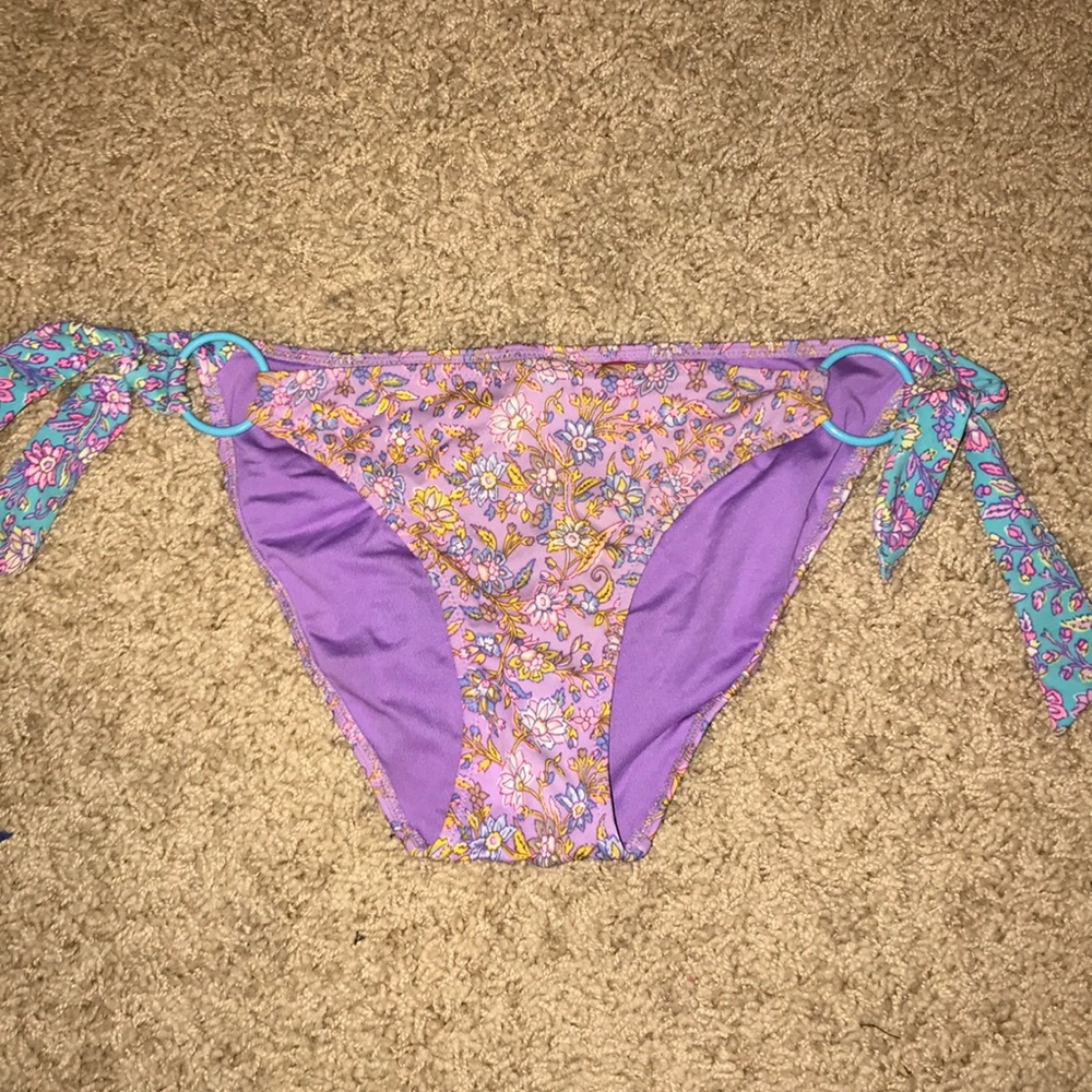Victoria Secret floral tie bikini bottoms.